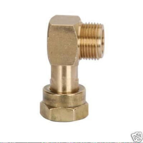 Gas Winkel Verschraubung Messing M20x1,5 für HD Gasschlauch Adapter 310f796 NEU