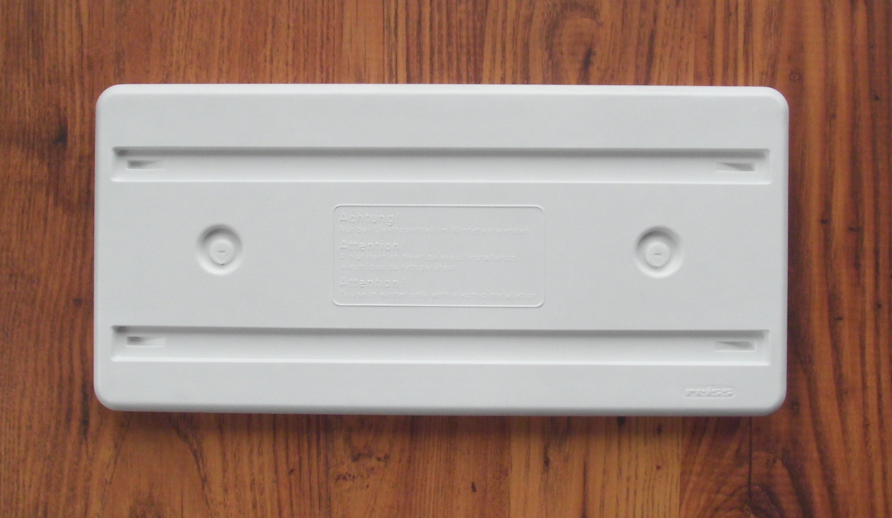 Winterabdeckung + 2 Drehknöpfe bianco für Reiss Lüftungsgitter hoch 140220Lg NEU