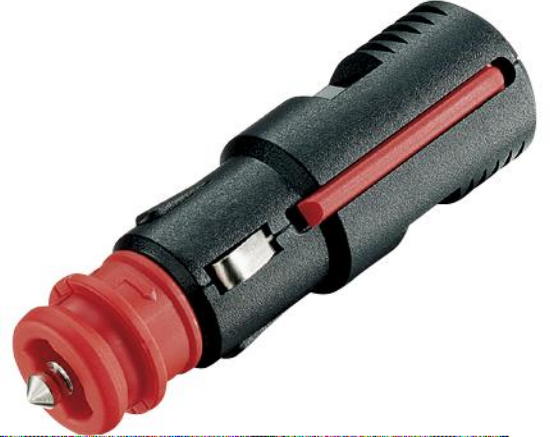 Stecker für Zigarettenanzünder LED u. Norm 12-24 V Sicherung 8 A 140570b NEU