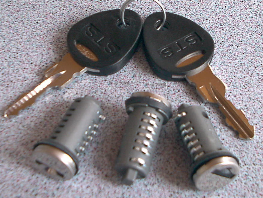Zylinder 3x und 2 Schlüssel STS Zadi System Schließzylinder 102740b NEU