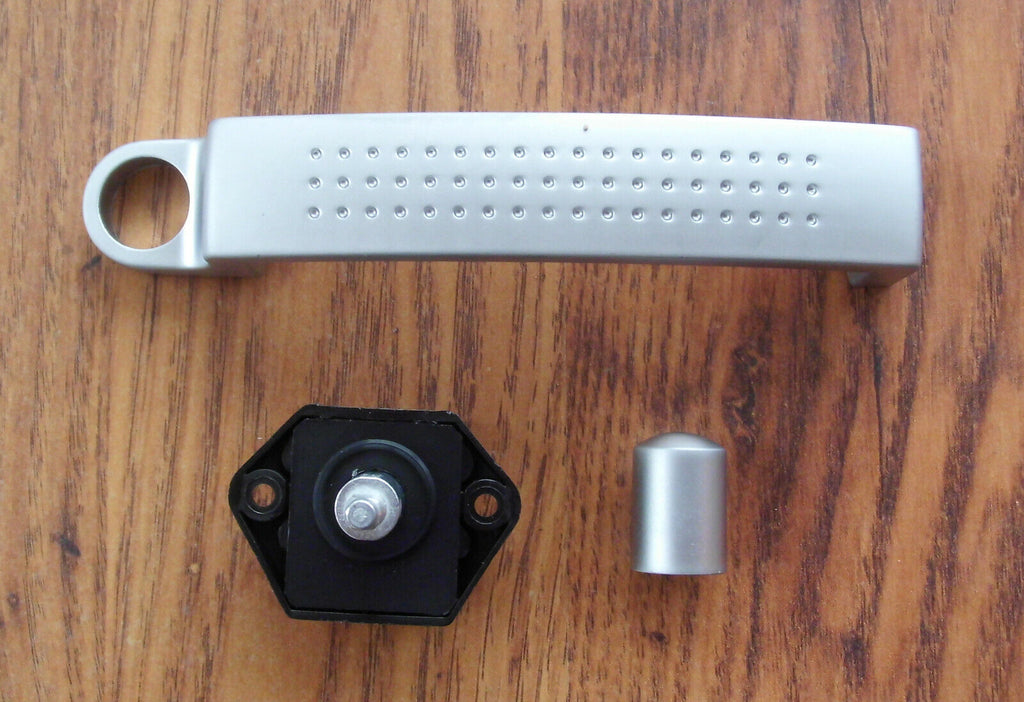 Push Lock Schloss mini mit Metallgriff Möbelgriff silber 200198Lg NEU