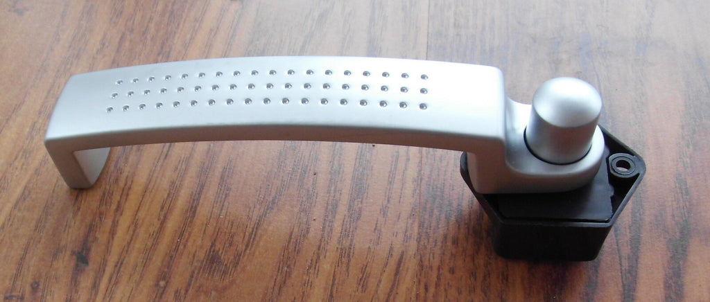 Push Lock Schloss mini mit Metallgriff Möbelgriff silber 200198Lg NEU