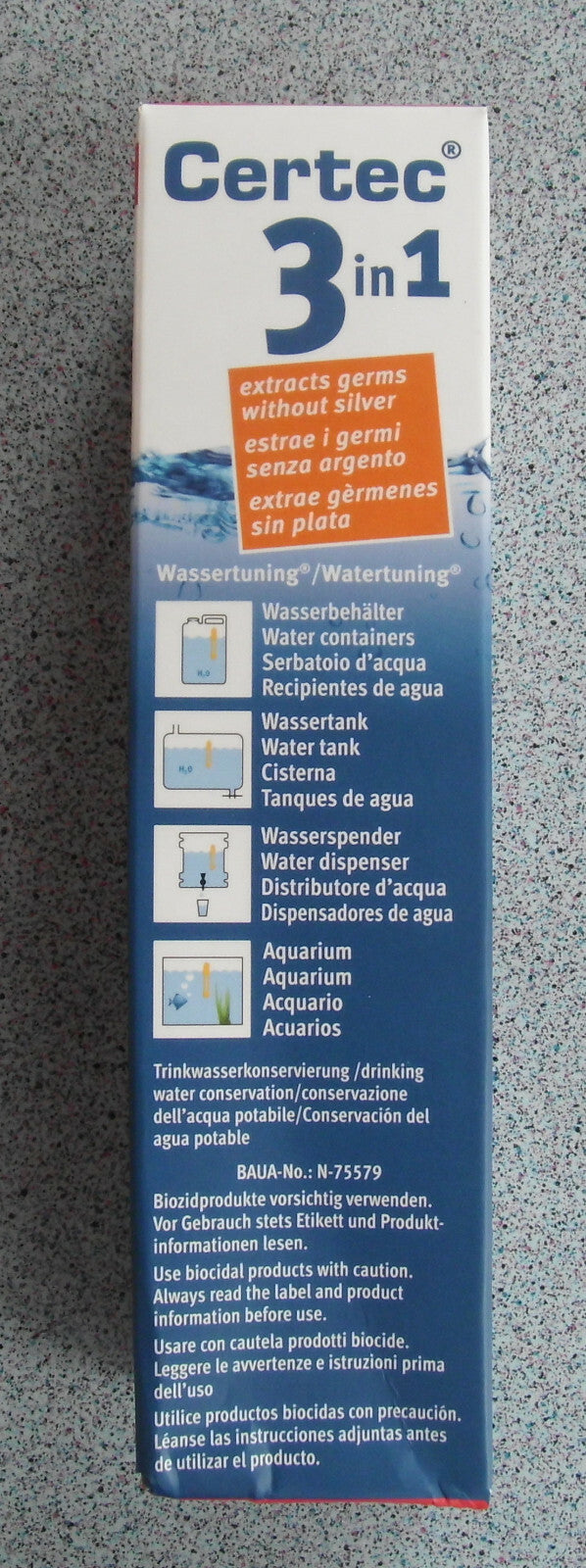 Certec Kapsel von Lilie bis 100 Liter Tank Wasserentkeimung 3 in 1  300f985 NEU