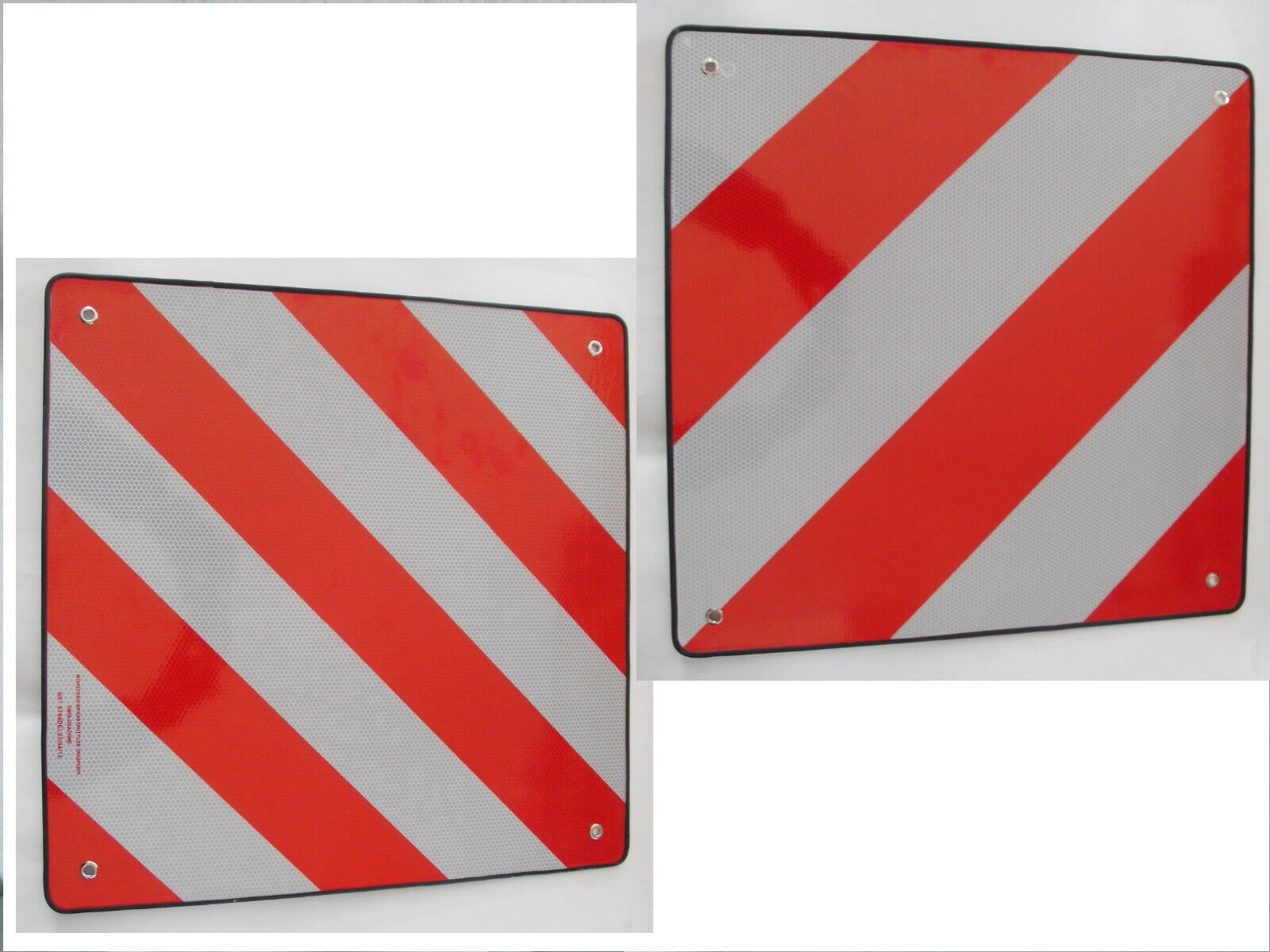 Italien + Spanien beidseitig Alu Warntafel reflektierend 50 x 50 cm 010711Lg NEU