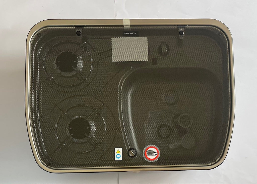 2 Fl. Kocher+Spüle NG/HBS1102I Dometic Glasabdeckung f. Wohnmobil 30mbar 71366Lg