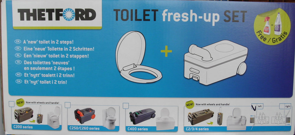 Thetford Fresh-Up-Set C2 Links Cassette Tank mit Räder Angebot  130441Lg NEU