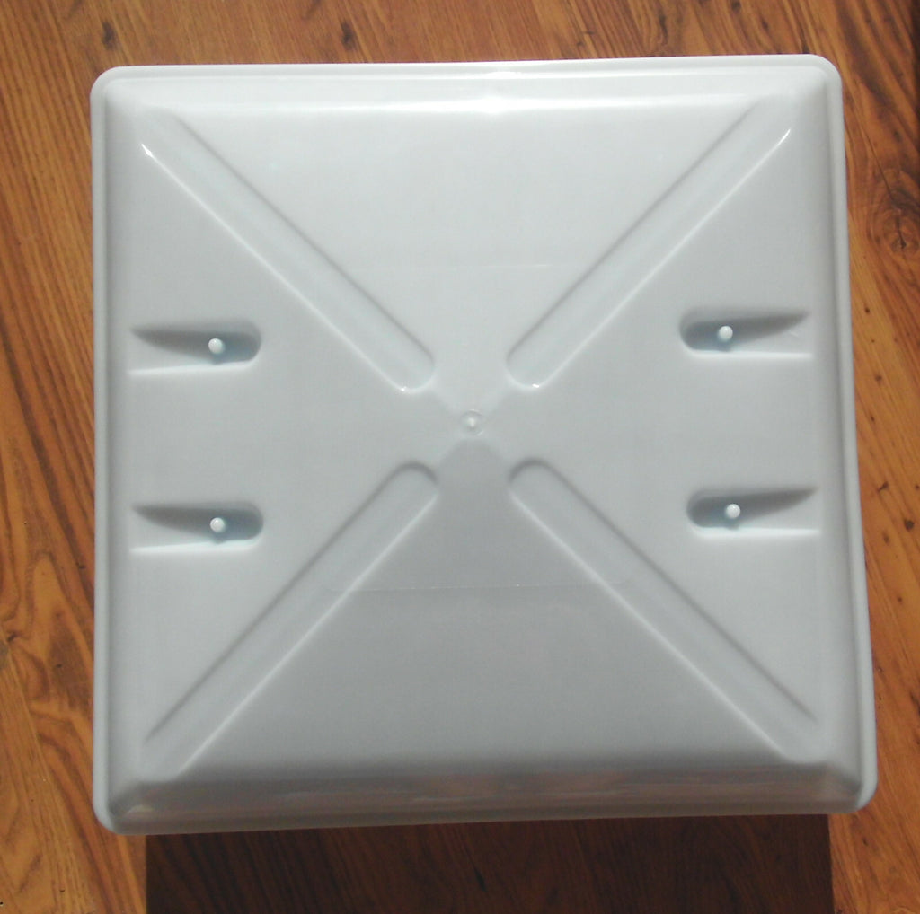 Dachhaube weiß 40 x 40 MPK 46K Rollo + Moskitonetz Rahmen grau 206f037 NEU