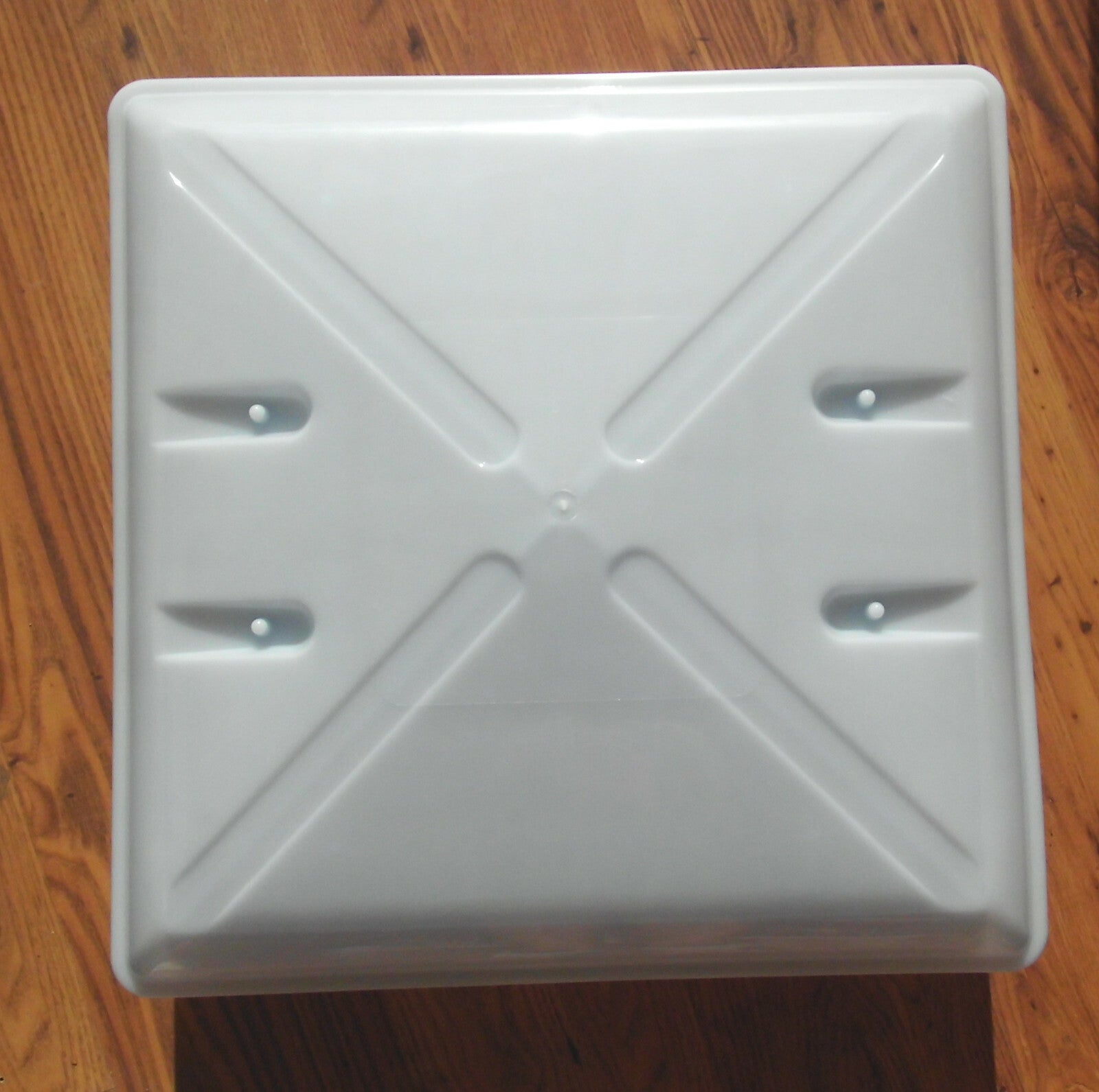 Dachhaube weiß 40 x 40 MPK 46K Rollo + Moskitonetz Rahmen grau 206f037 NEU