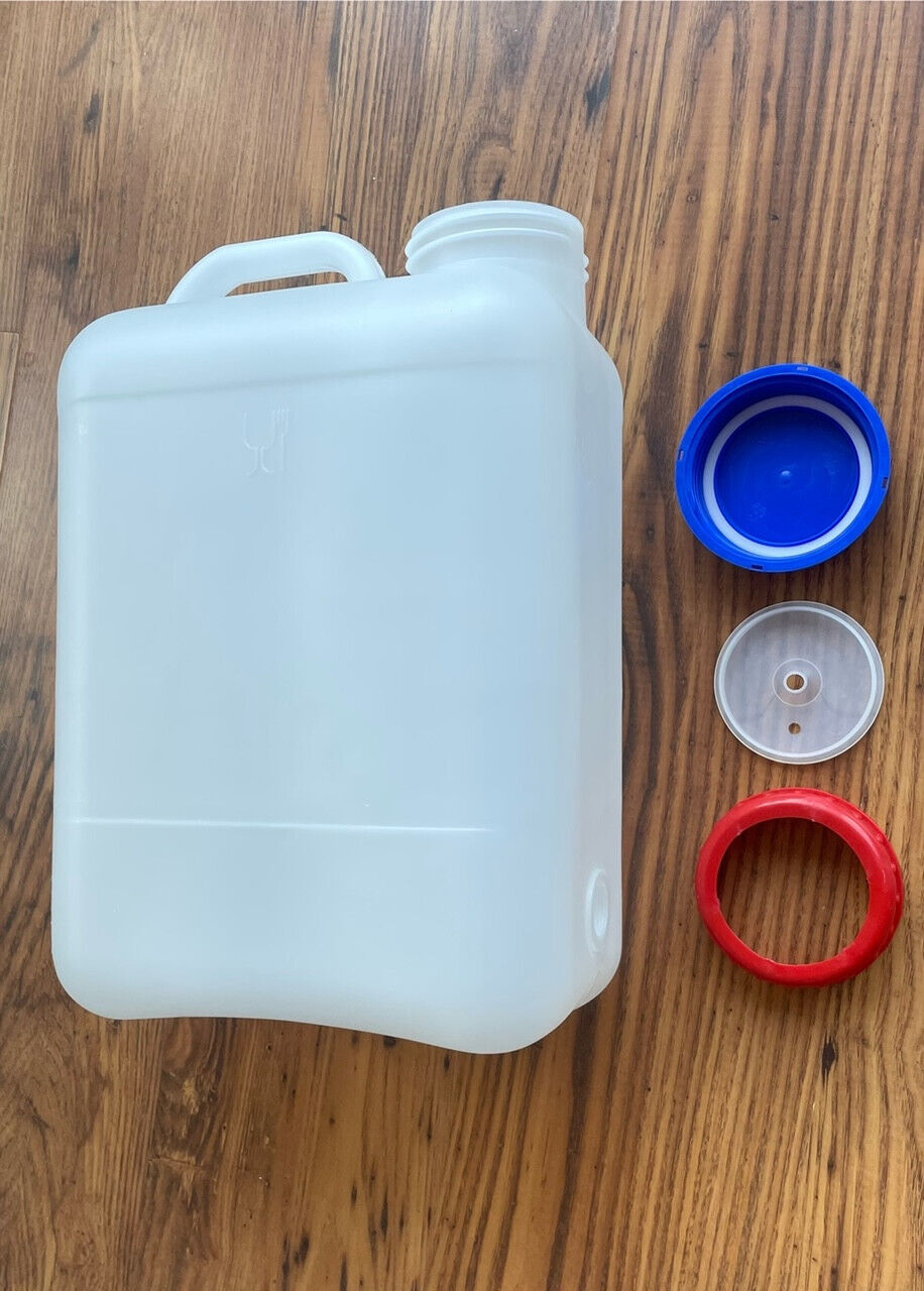 Wasserkanister 16 L Weithalskanister Deckel Kappe Ring Kanister 300f475++ eh NEU