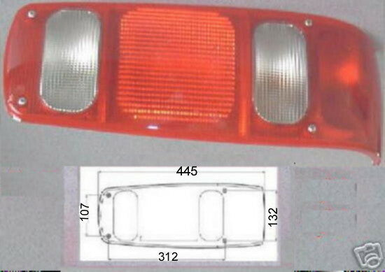 Rücklicht Rückleuchte 2x weiß Hella Caraluna rechts Wohnmobi 140f028 NEU