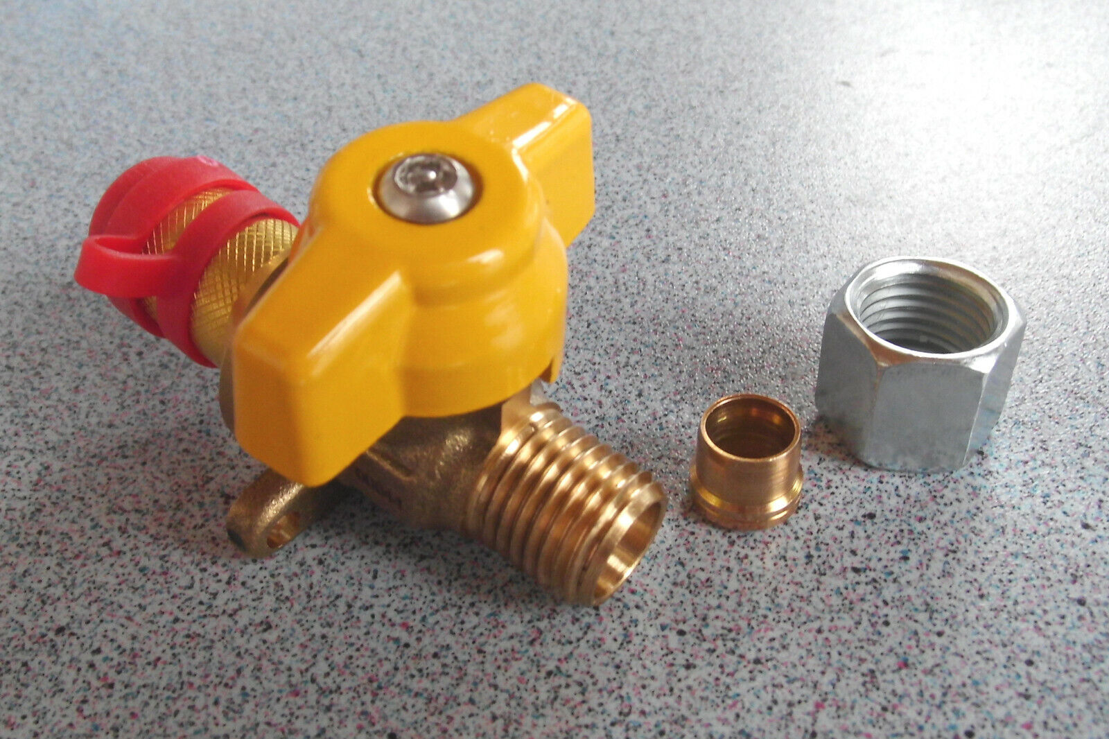Gas Absperr Ventil Kupplungsventil Gashahn Sicherheitskupplung GOK 310f603-1 NEU
