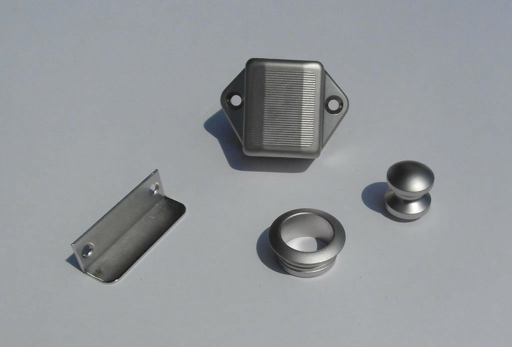 Push Lock mini Schloss Spezial Schlösser Kunststoff silber 53274r NEU
