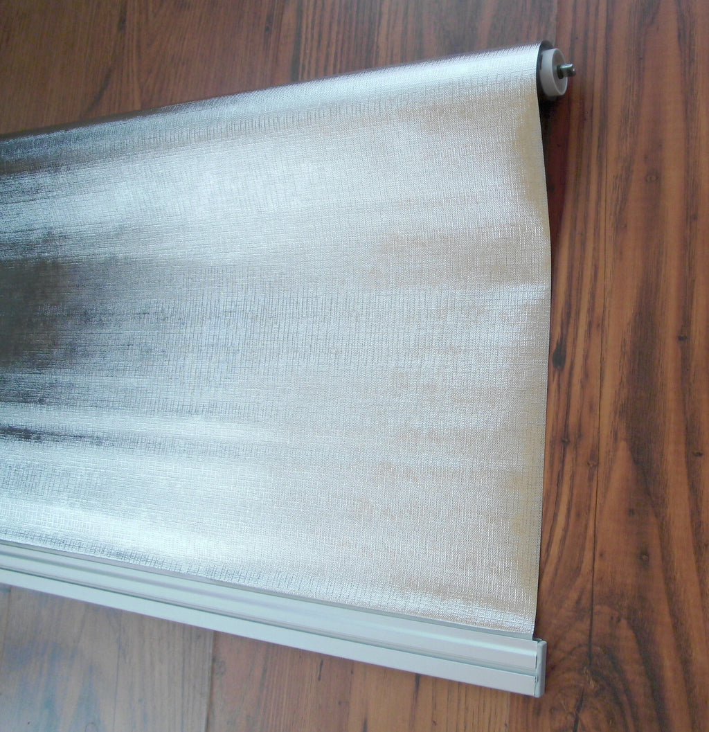 REMIsun Spring Rollo Verdunkelung Nennmaß 970 x 600 Alu / Weiß  88604f NEU