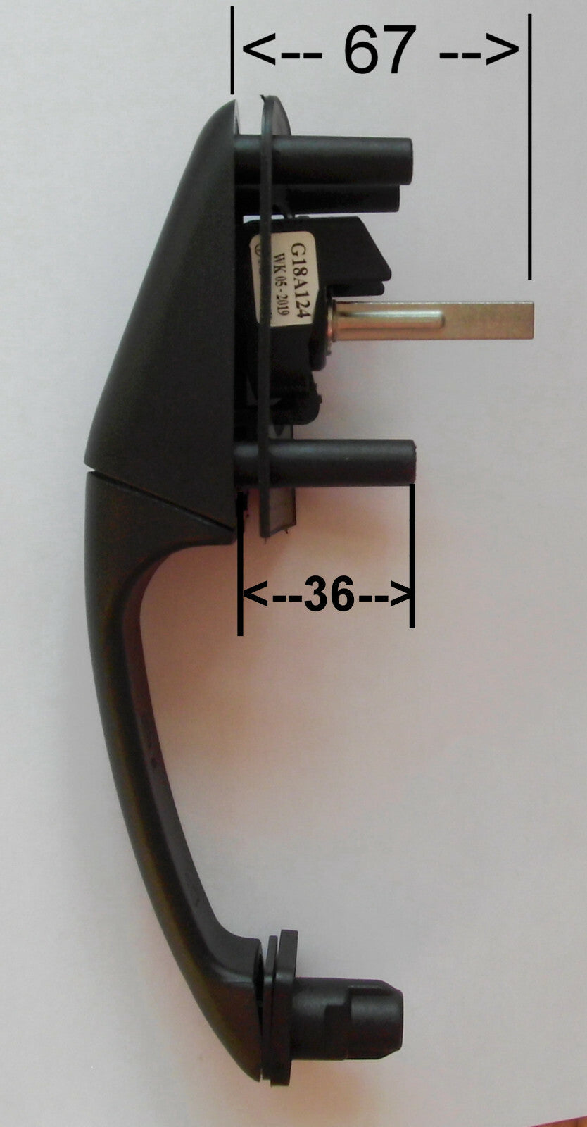 Schloss Türschloss ZADI +2 Schlüssel Außenteil für div. Wohnmobile 52611r NEU
