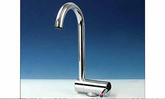Wasserhahn Reich Trend A chrom hoher Bogen k/w Einhebelmischer 300f225 NEU