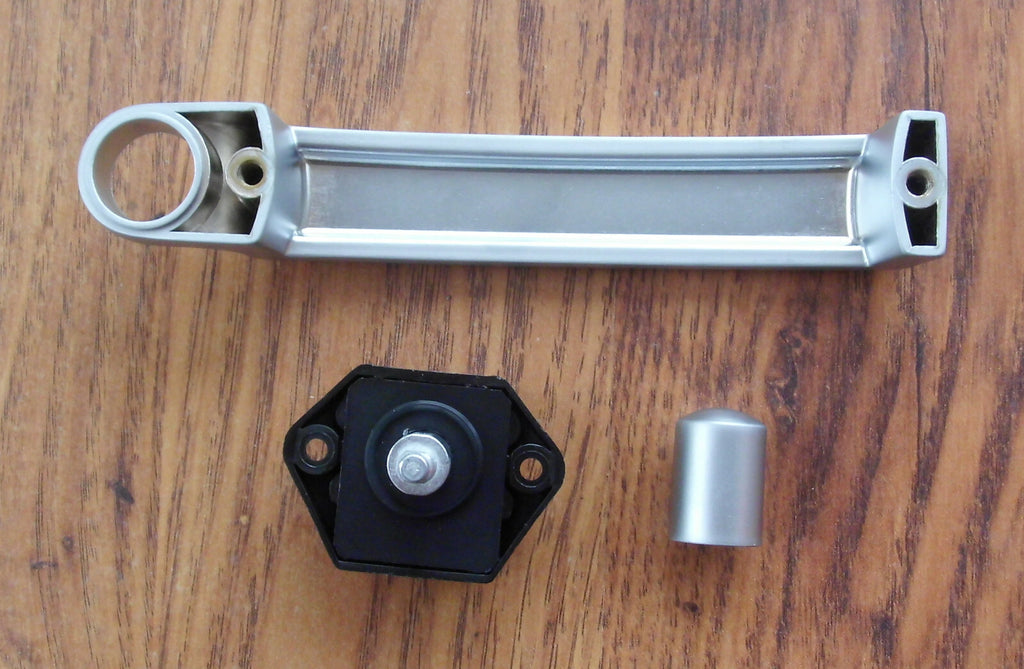 Push Lock Schloss mini mit Metallgriff Möbelgriff silber 200198Lg NEU