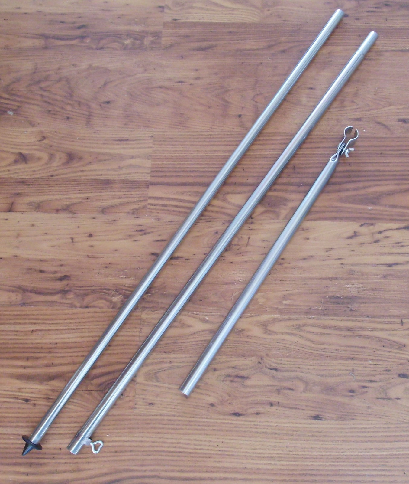 Zeltstange Vorzelt Zelt Stange bis 260cm Orkanstütze Stützfuß 25mm 91847r NEU