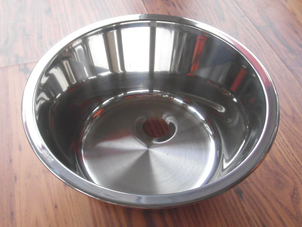 Spülbecken rund Spüle Edelstahl RÖSLE D 31 cm für Wohnmobil 71332Lg NEU