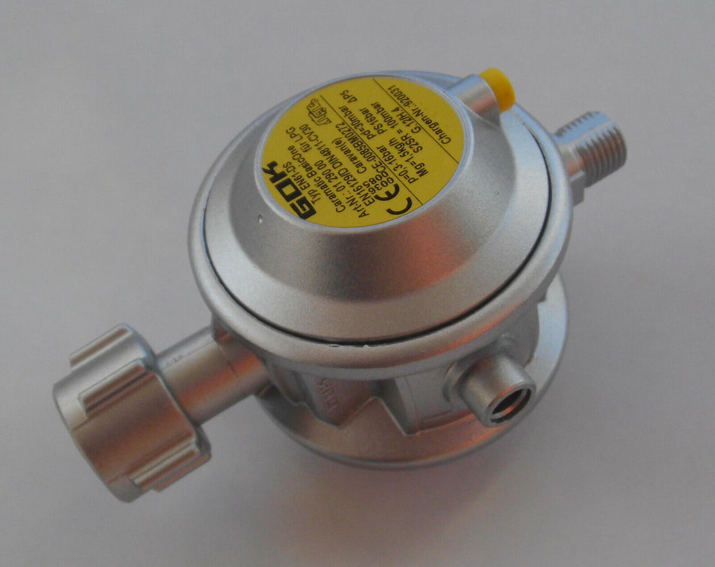 Gas Sicherheits Regler 1,5kgh EN 61 Wohnmobil 30mbar Gasregler  310f714-1 NEU