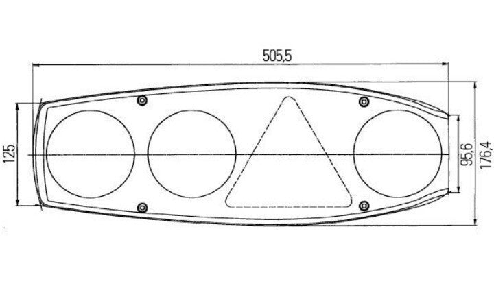 Rücklicht Rückleuchte Hella Caraluna 2 Plus Chromium recht Wohnwagen 140f093-1