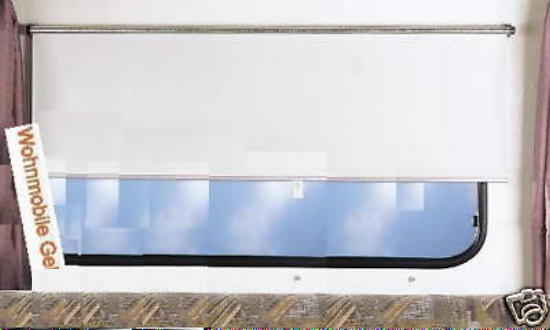 REMIsun Spring Rollo Verdunkelung Nennmaß 970 x 600 Alu / Weiß  88604f NEU
