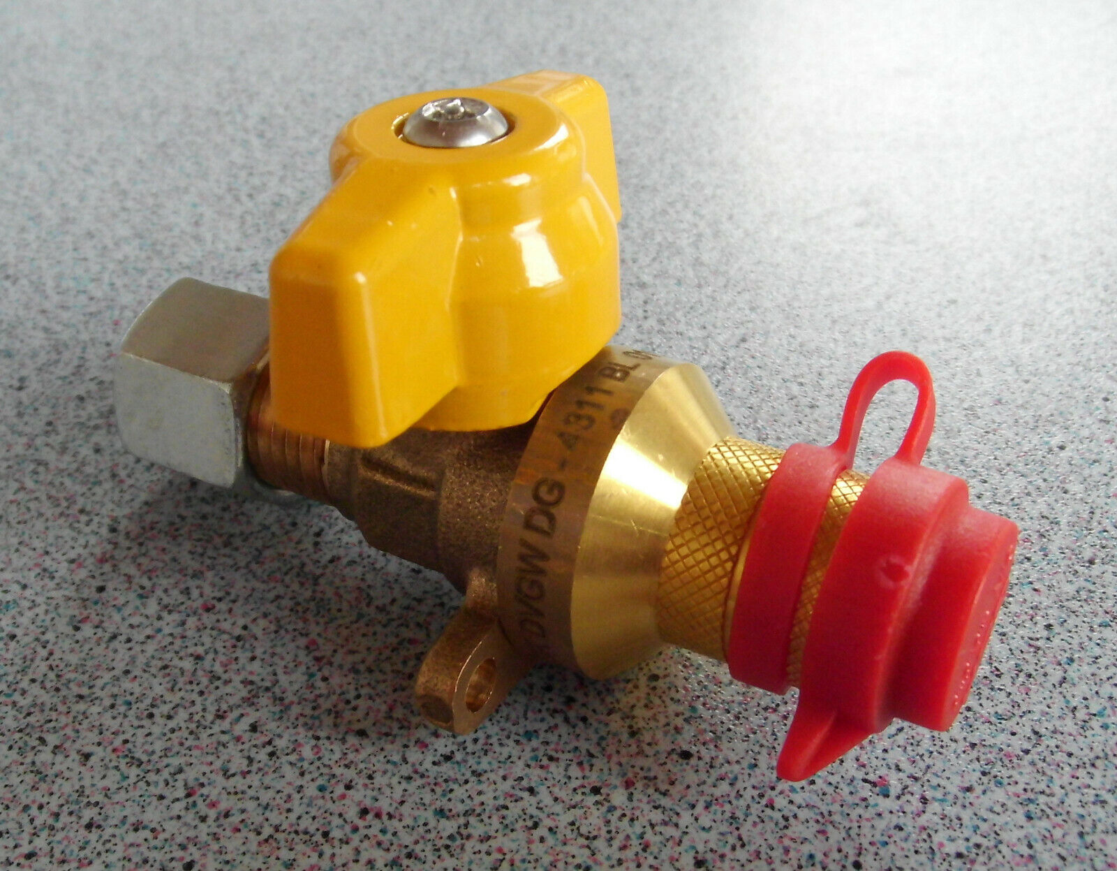 Gas Absperr Ventil Kupplungsventil Gashahn Sicherheitskupplung GOK 310f603-1 NEU