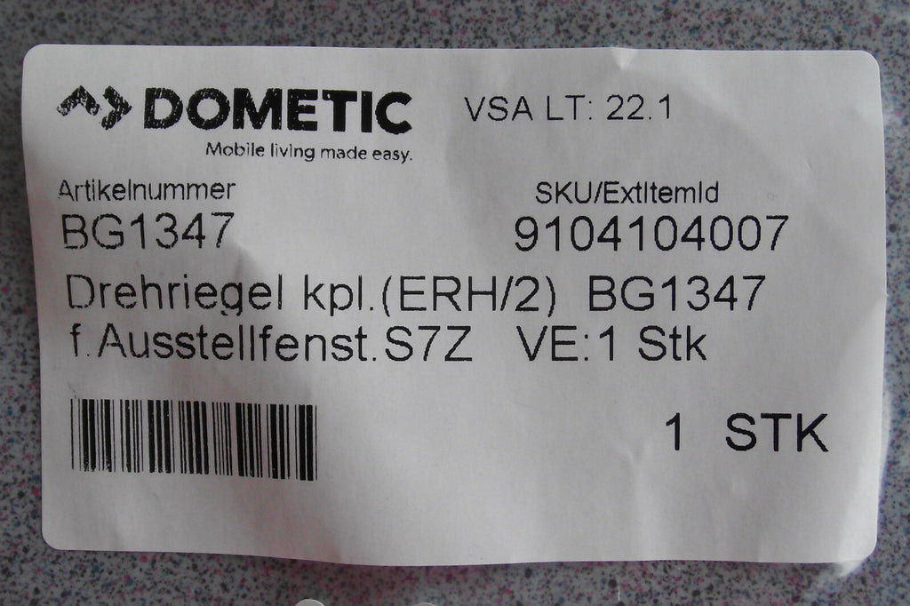 Verschluss Riegel mit Sperrknopf für Fenster S7 ab 2001 Aufsteller 208f081 NEU