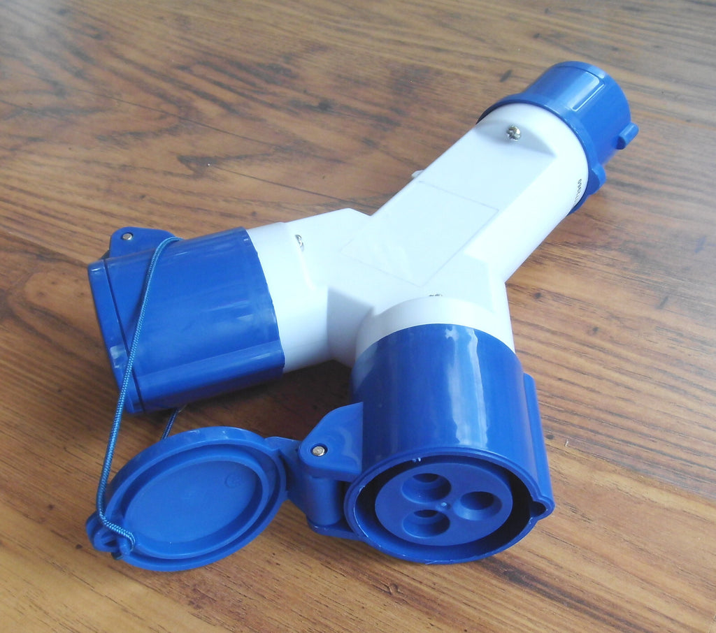 CEE - Doppel - Stecker 3 - polig Verteilersteckdose für 230 Volt 80568p NEU