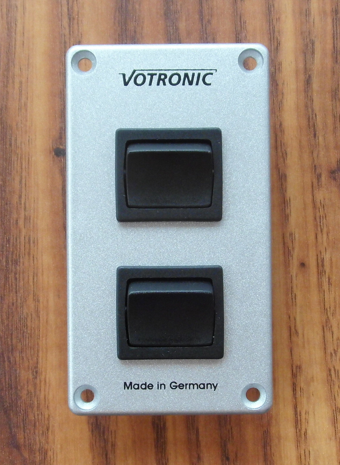 Schalter 2er Panel silber, Votronic für 12 V  801304r NEU