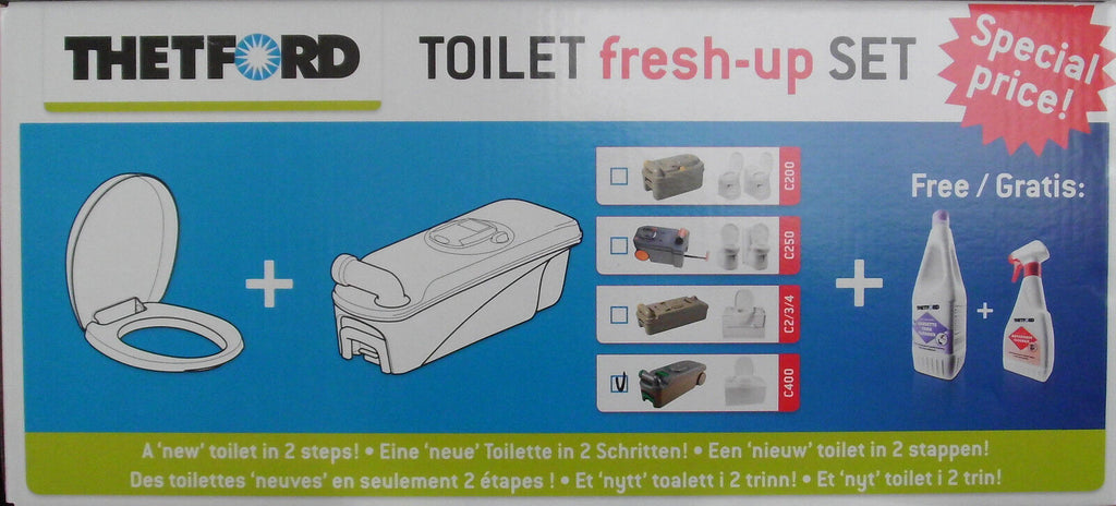 Thetford Fresh-Up-Set C400 Cassette Tank mit Räder Deckel Angebot  130406LgNEU