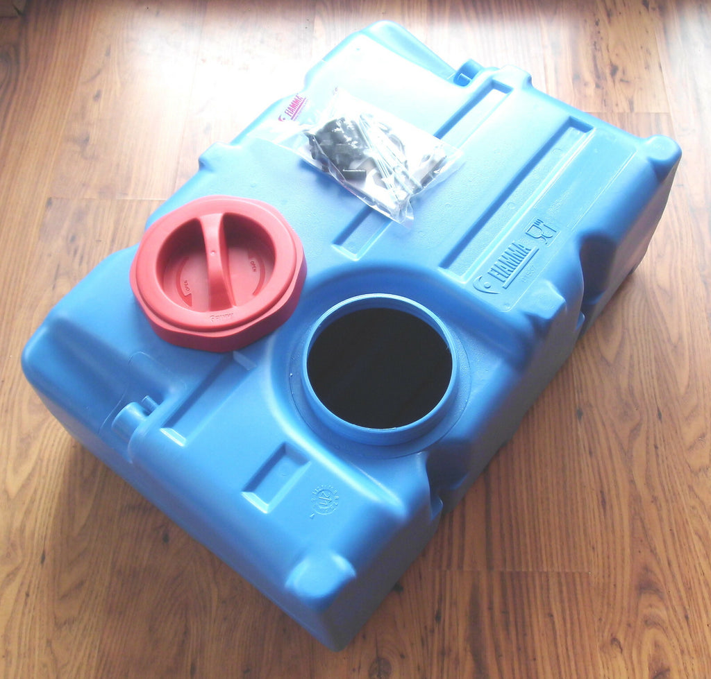 Wassertank Frischwasser Abwassertank Tank 65 L blau Fiamma  303f202 NEU
