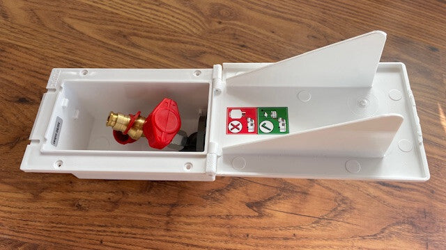 Gas Sicherheits Steckdose für außen MPK Versorgungsklappe  310f957 NEU