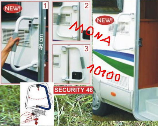 Einstiegshilfe Bügel Security 46 abschließbar Fiamma  250f523 NEU