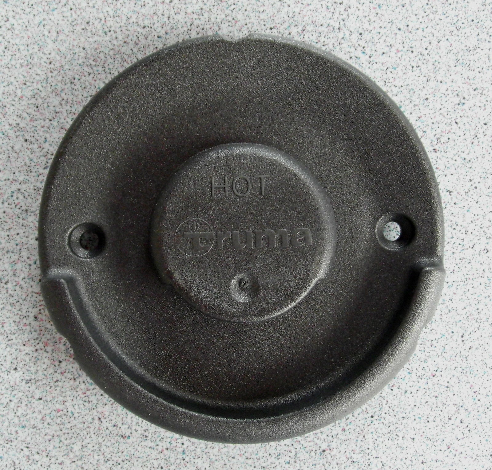 Wandkamin Außenteil WK schwarz f. trumatic E 2400 Truma Gas Heizung  309f691 NEU