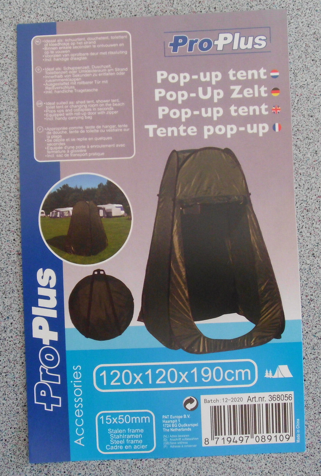 Badekabine Pop Up Umkleide 120 x 120 Duschzelt WC Zelt 14174p NEU