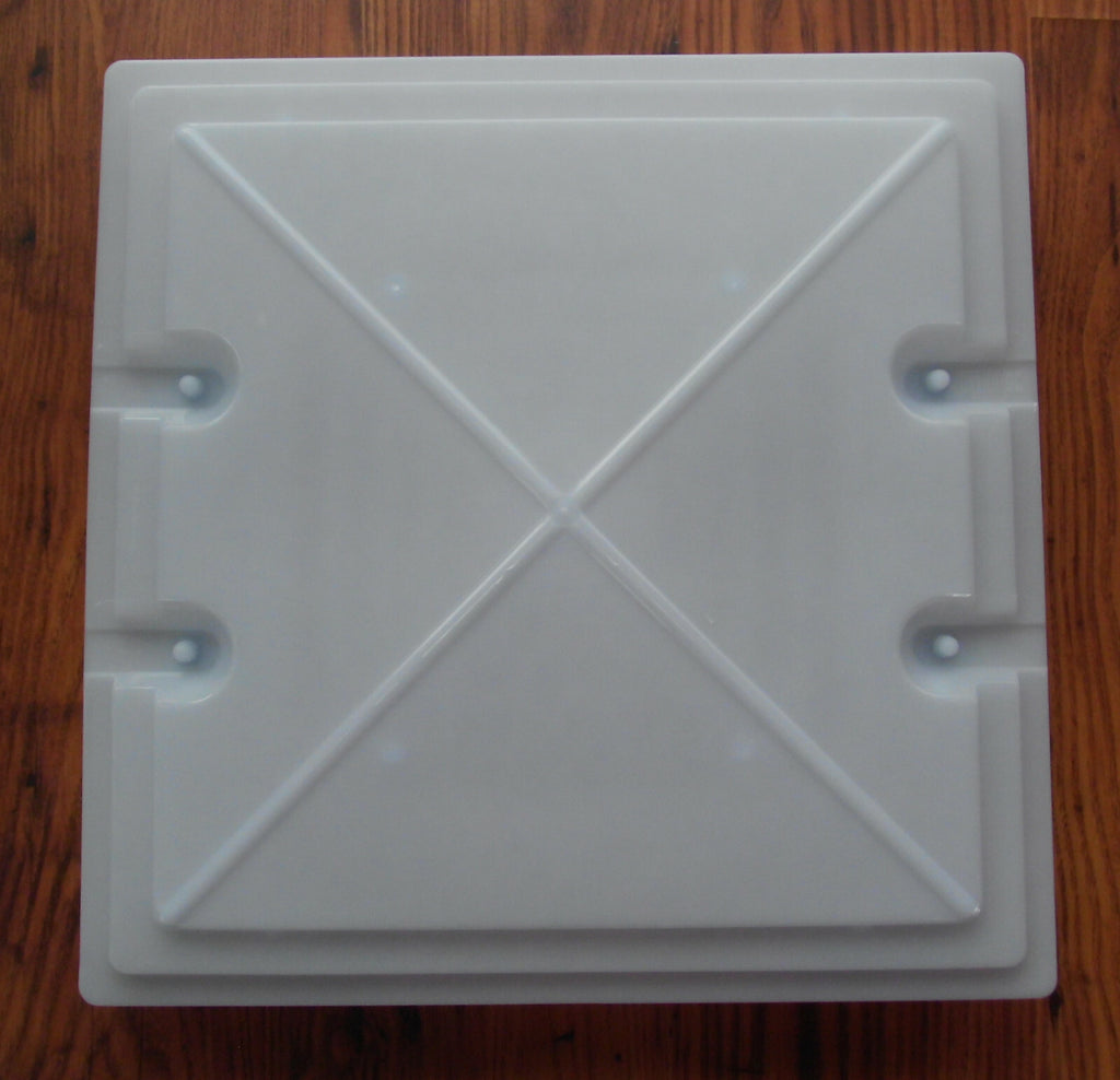 Ersatzglas FÜR Dachhaube 40 x 40 MPK 42 Dachluke Ersatzhaube GRAU 140766Lg NEU