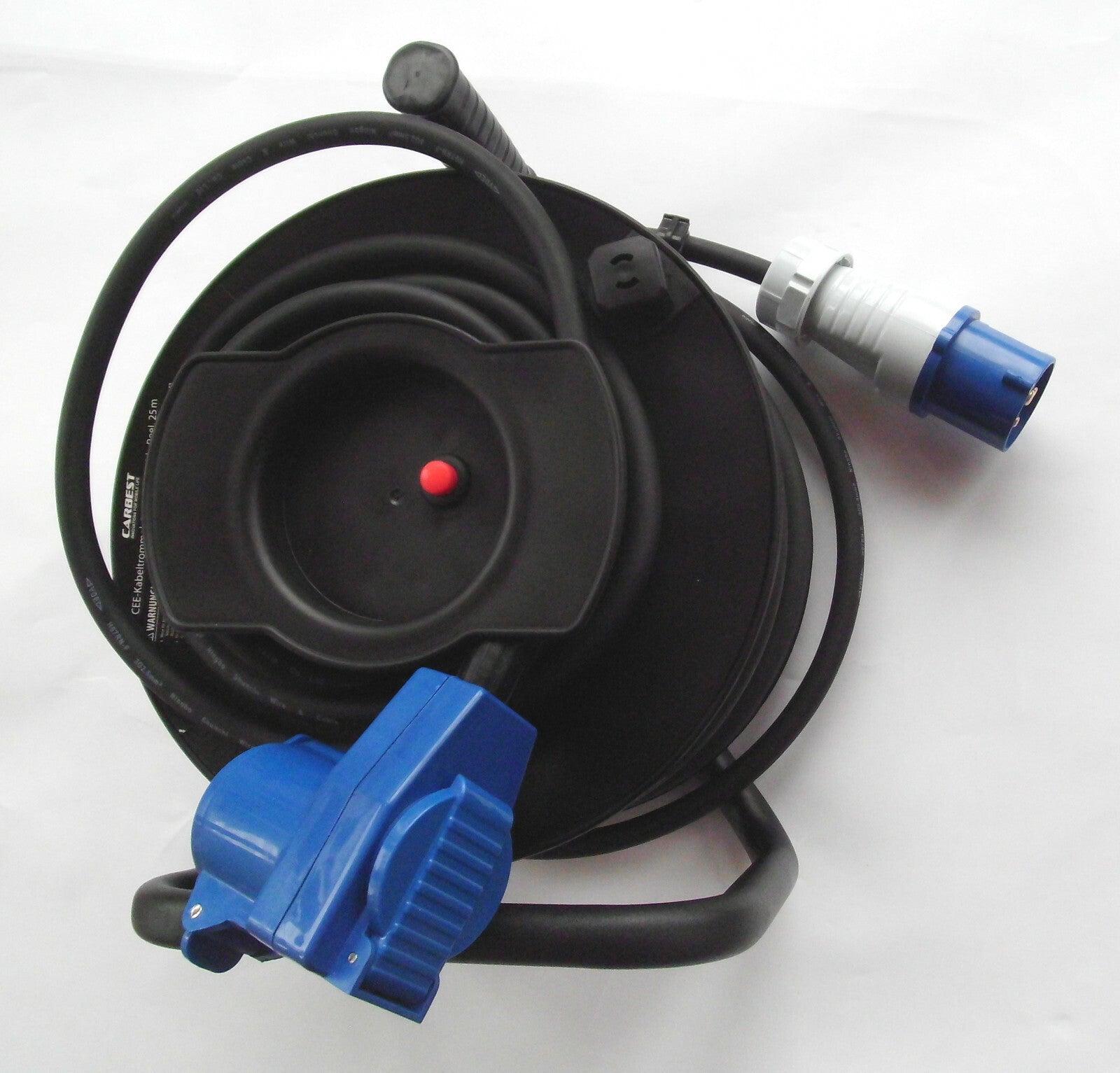 Kabeltrommel 230 V CEE Stecker, CEE Winkel Kupplung + Schukokupplung 820483r NEU