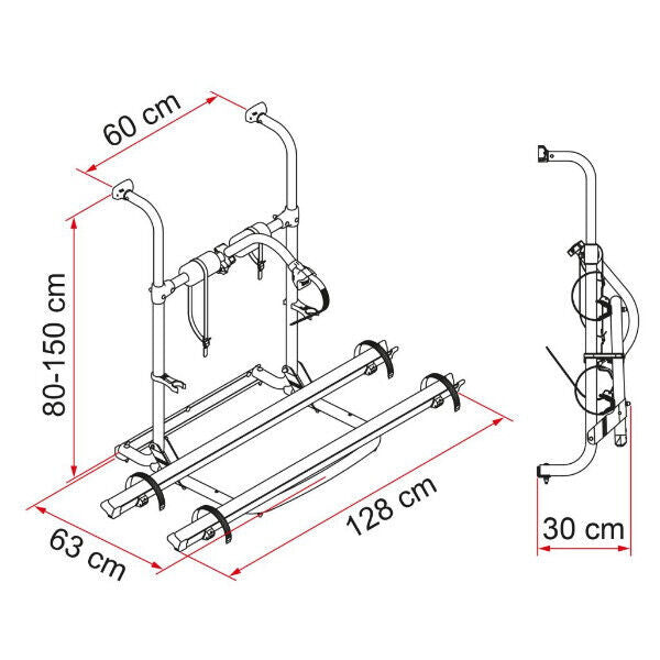 Fahrradträger Fiamma Carry Bike UL für Wohnmobil für 2 Räder 136f668 NEU