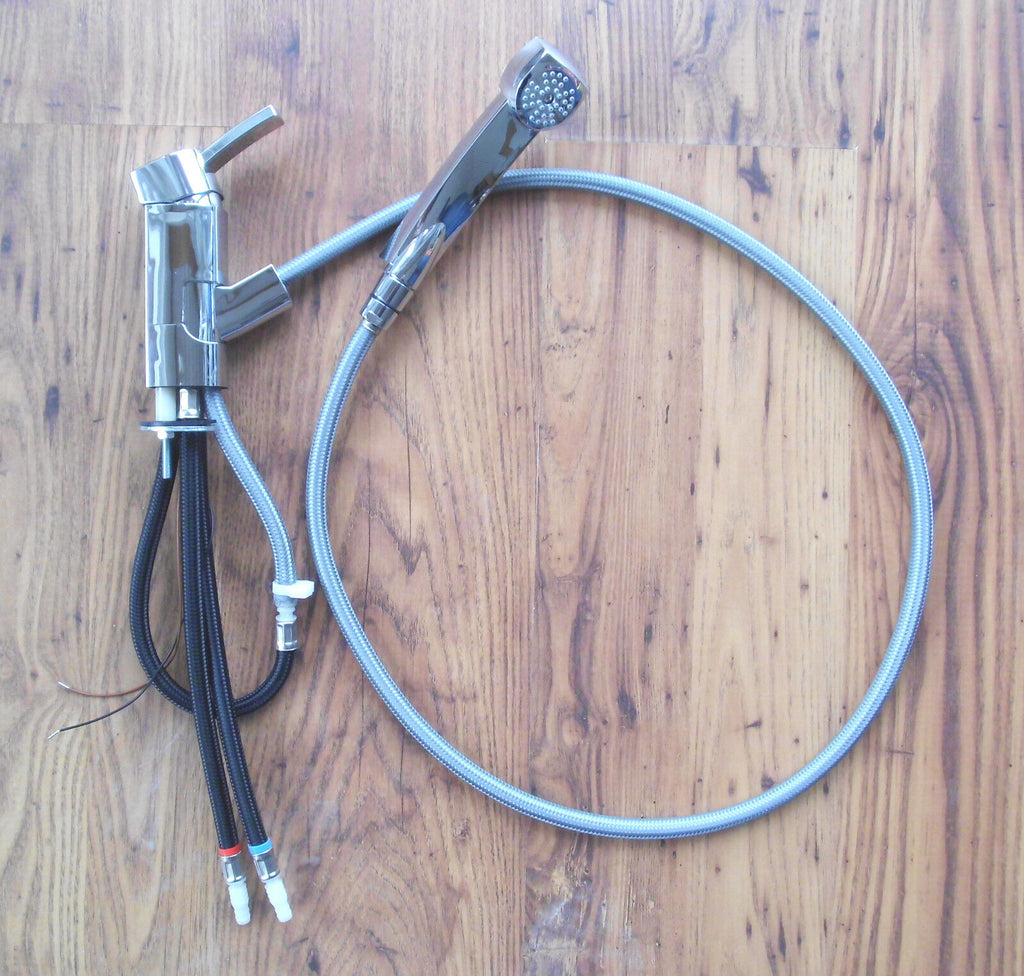 Wasserhahn Einhebelmischer CAPRI Dusche ausziehbar 70° Wohnmobil 300f228-1 NEU