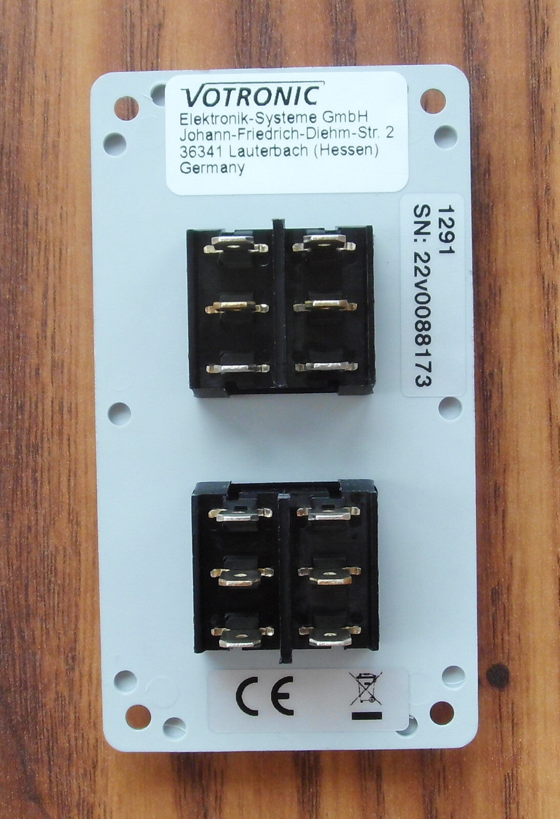 Schalter 2er Panel silber, Votronic für 12 V  801304r NEU