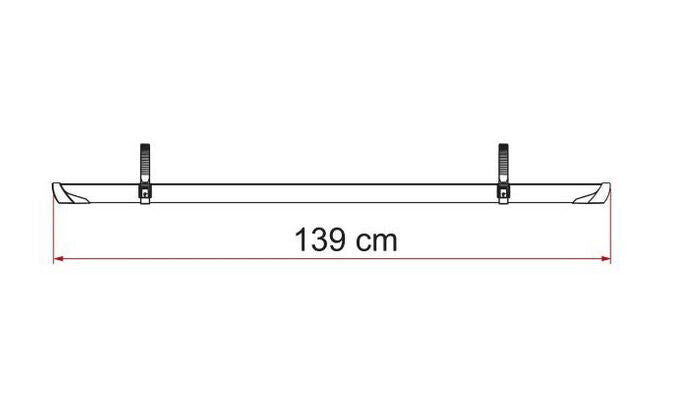 Fahrradträger Fiamma Carry Bike Zusatz Schiene E-Bike 139 Rail Plus XL 48664m