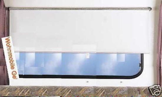 REMIsun Spring Rollo Verdunkelung Nennmaß 870 x 600 Alu / Weiß  88603f NEU