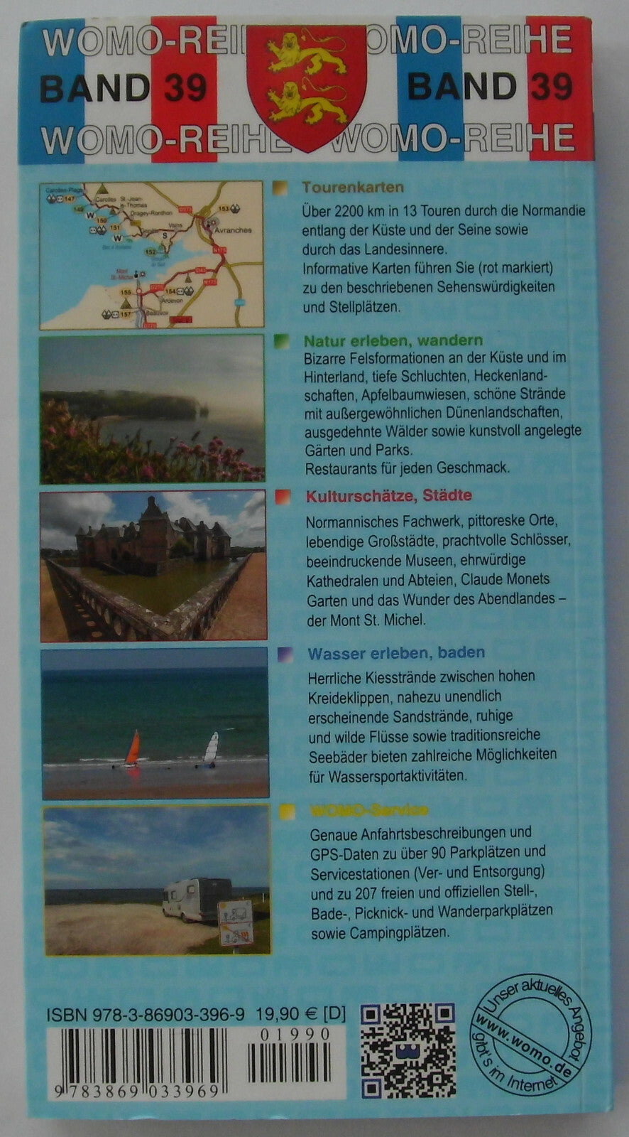 Mit dem Wohnmobil durch die Normandie WOMO Reihe Band 39 NEU