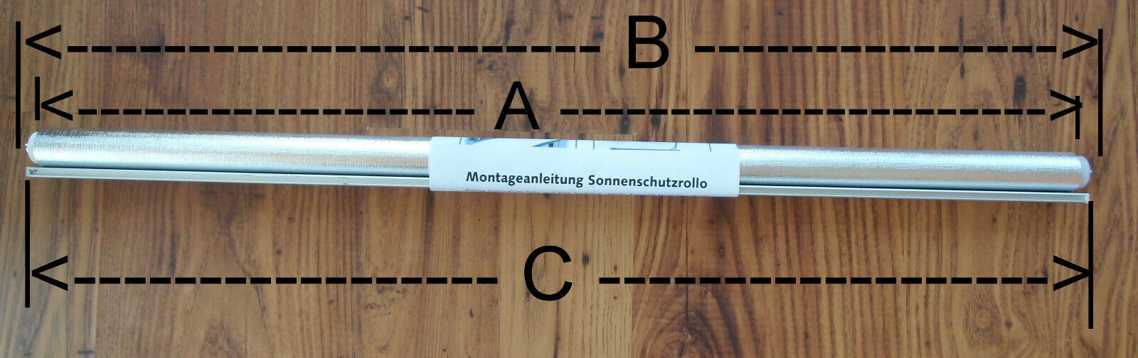 REMIsun Spring Rollo Verdunkelung Nennmaß 770 x 600 Alu / Weiß  37102r NEU