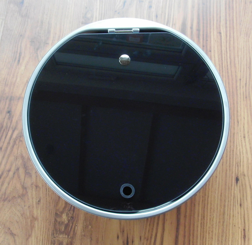 Spülbecken rund Glasabdeckung 40cm Spüle Edelstahl Can LR1770 f.WoMo  41801f NEU