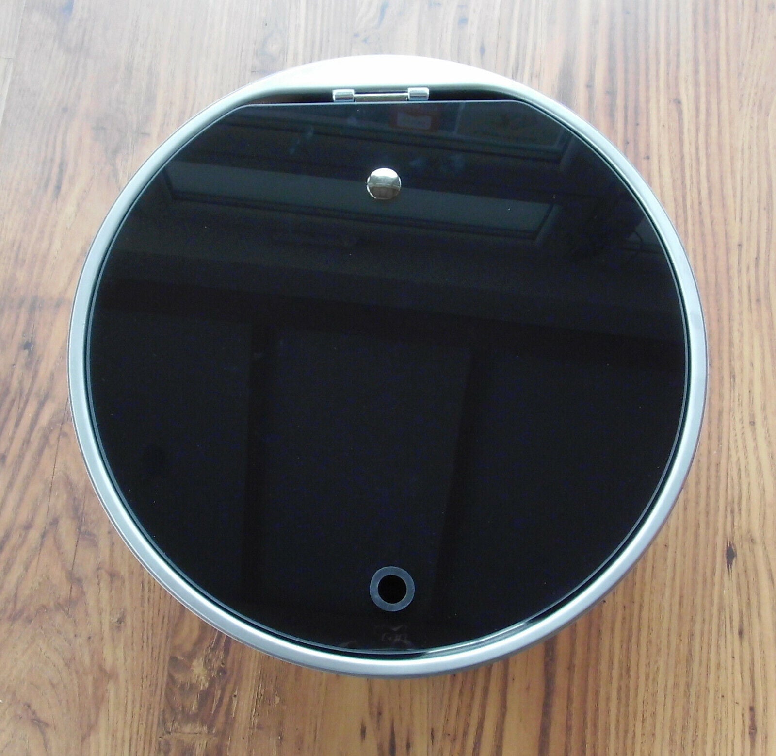 Spülbecken rund Glasabdeckung 40cm Spüle Edelstahl Can LR1770 f.WoMo  41801f NEU