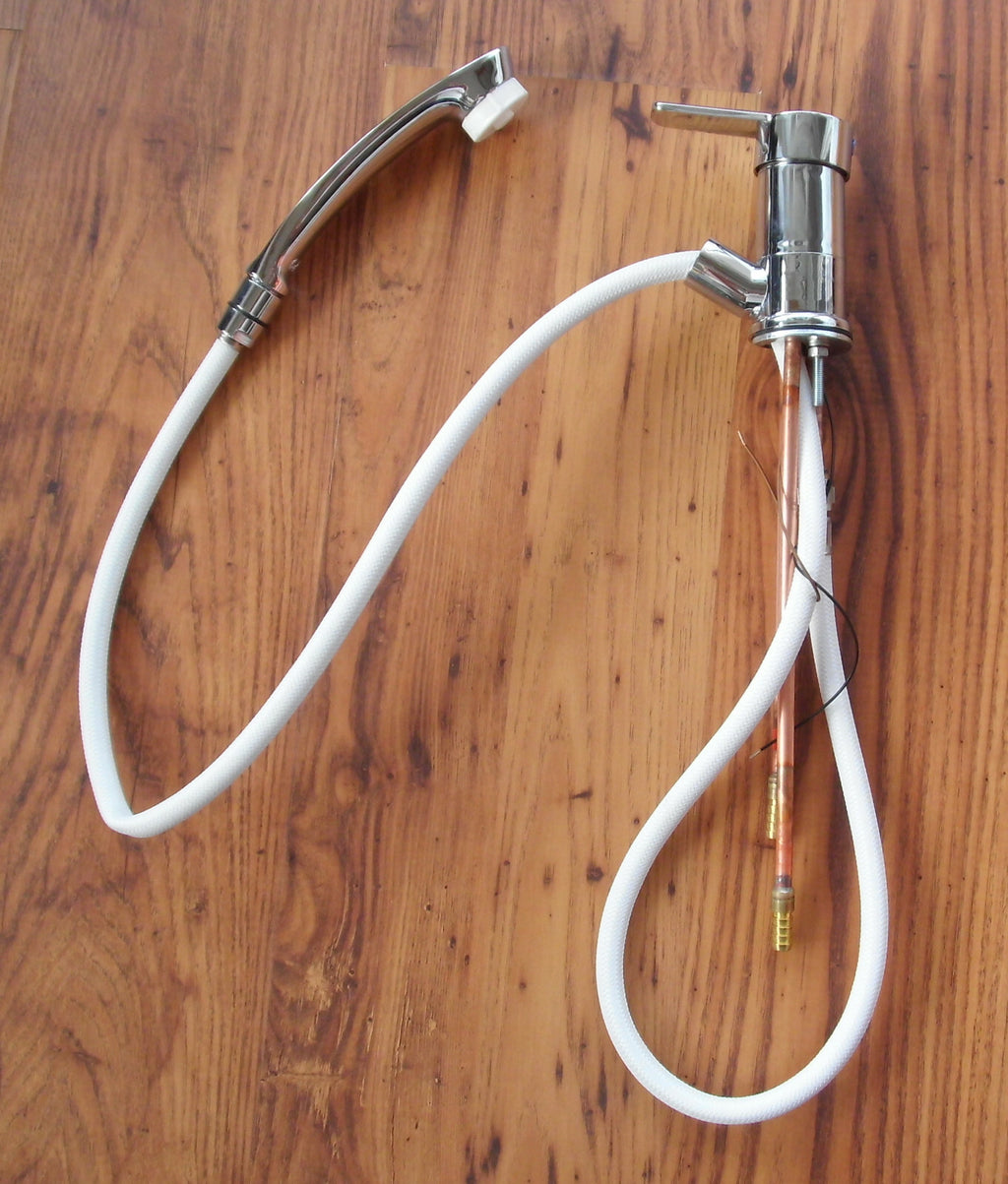 Wasserhahn Einhebelmischer PARMA Dusche chrom ausziehbar Wohnmobil 63022r3 NEU
