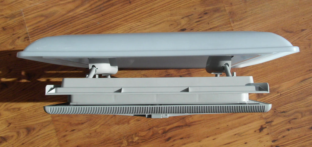 Dachhaube weiß 40 x 40 MPK 46K Rollo + Moskitonetz Rahmen grau 206f037 NEU