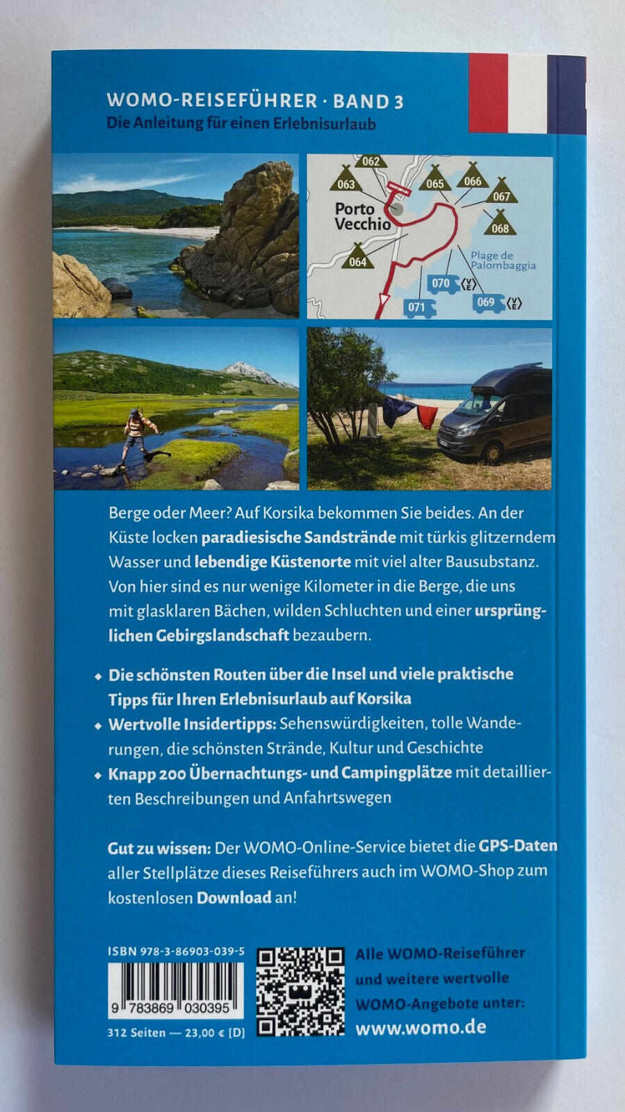 Mit dem Wohnmobil nach Korsika WOMO Reihe Touren Reiseführer Band 3 NEU