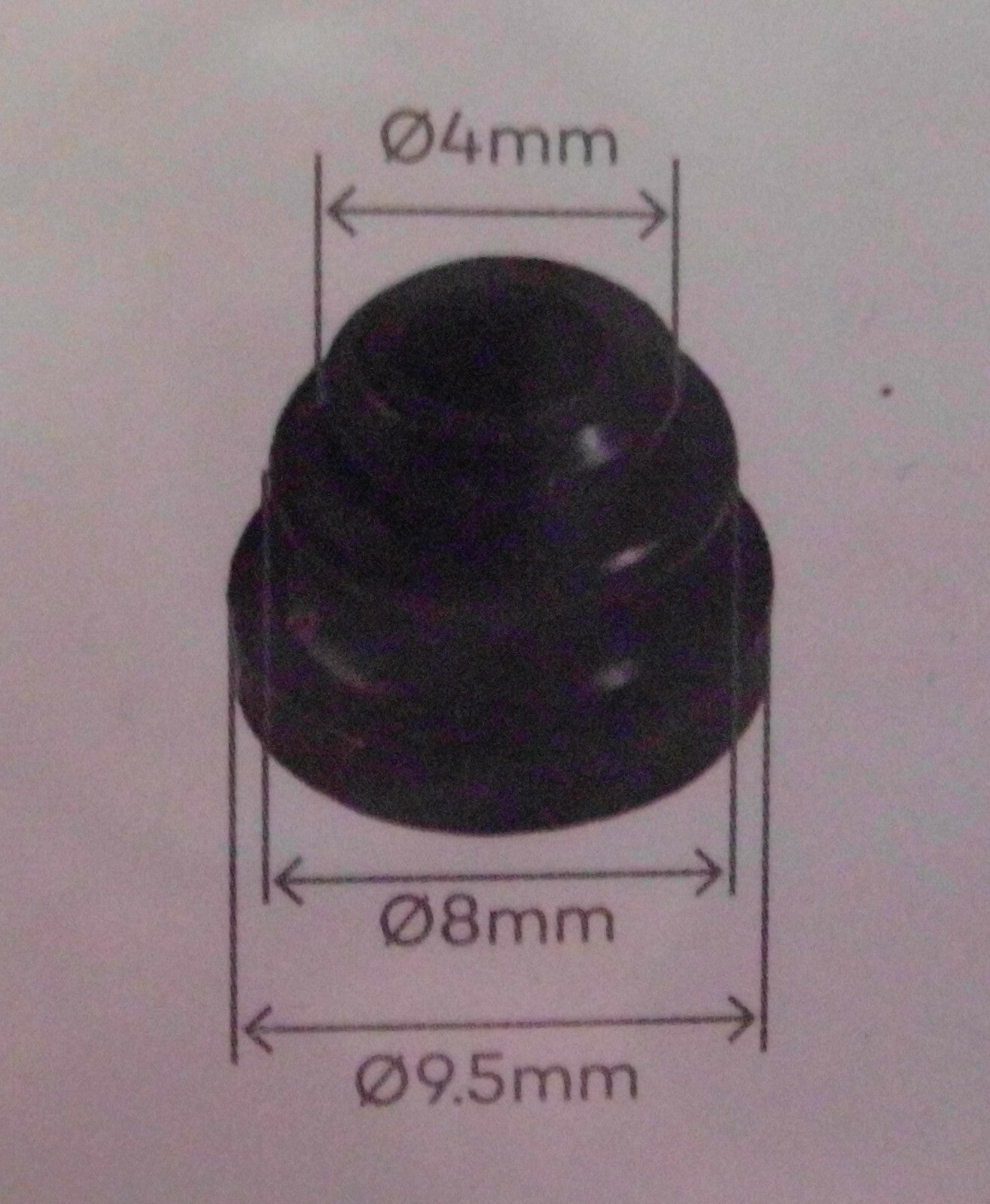 Buchse schwarz 4x≙4,34€/Stk. für Rost Gitter Kocher Dometic Gaskocher 70334r NEU